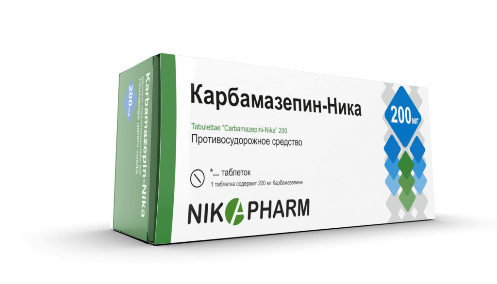 КАРБАМАЗЕПИН НИКА таблетки 200мг N10