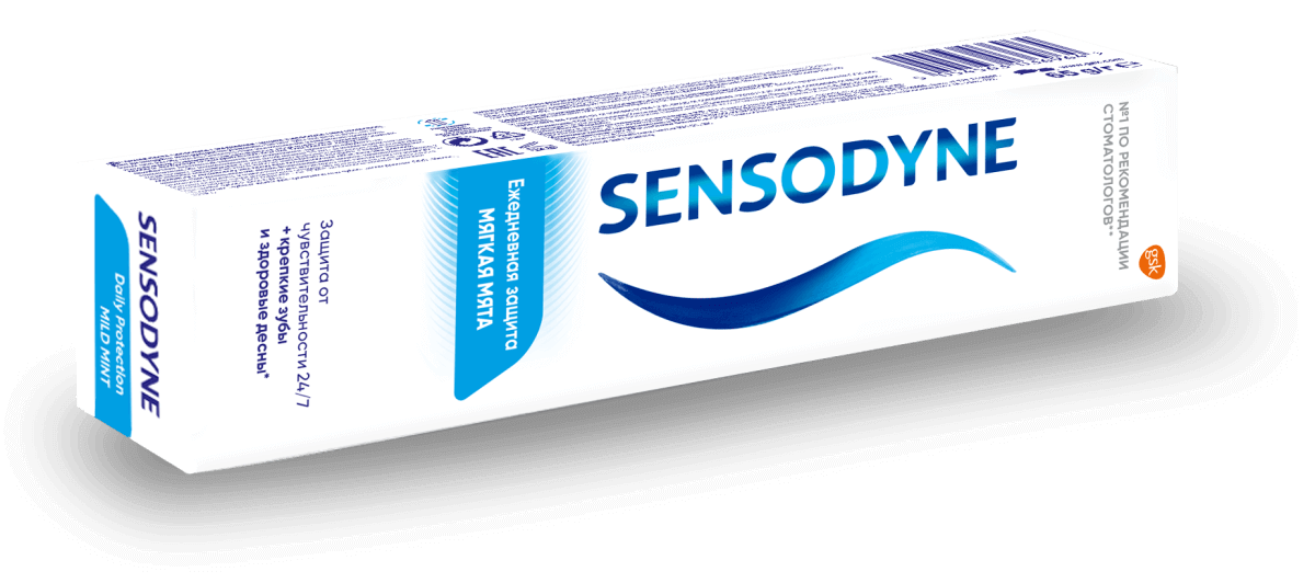 SENSODYNE ЕЖЕДНЕВНАЯ ЗАЩИТА МЯГКАЯ МЯТА зубная паста 65г N1