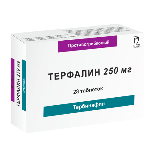 ТЕРФАЛИН таблетки 250мг N28