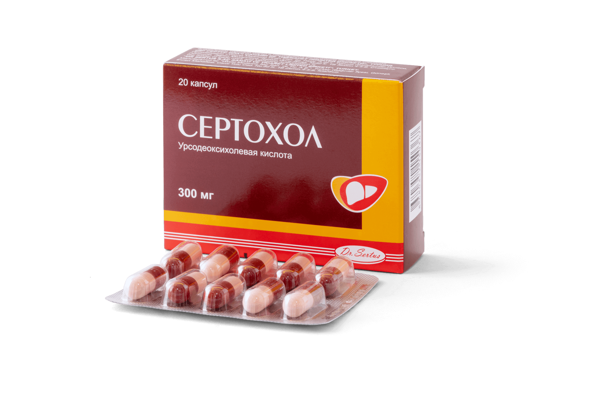 СЕРТОХОЛ капсулы 300мг N20