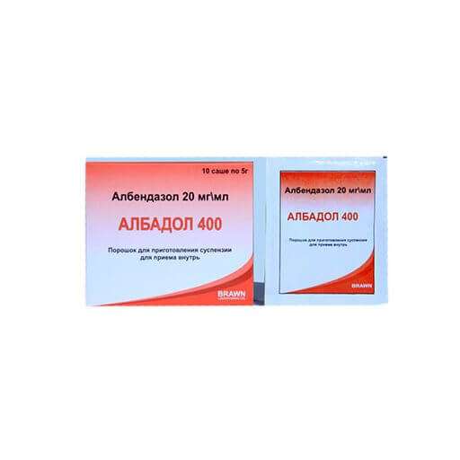 АЛБАДОЛ 400 порошок 400мг N10