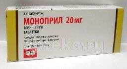 МОНОПРИЛ 0,02 таблетки N28