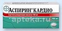 АСПИРИН КАРДИО 0,1 таблетки N28