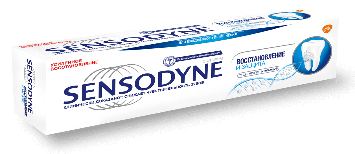SENSODYNE ВОССТАНОВЛЕНИЕ И ЗАЩИТА зубная паста 75мл