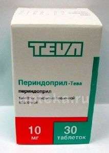 ПЕРИНДОПРИЛ ТЕВА 0,01 таблетки N30