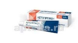 КЕТОПРОФЕН гель 50г 2,5%