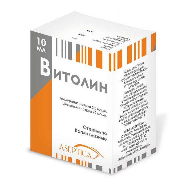 ВИТОЛИН капли глазные 10мл