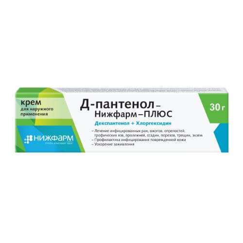 Д ПАНТЕНОЛ НИЖФАРМ ПЛЮС крем