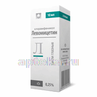ЛЕВОМИЦЕТИН капли глазные 5мл 0,25%
