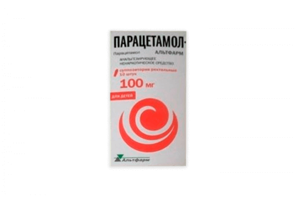 ПАРАЦЕТАМОЛ АЛЬТФАРМ 0,1 суппозитории ректальные N10