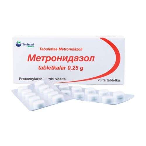 МЕТРОНИДАЗОЛ таблетки 200мг N20