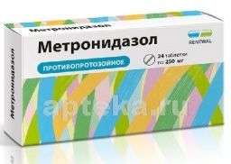 МЕТРОНИДАЗОЛ 0,25 таблетки N24