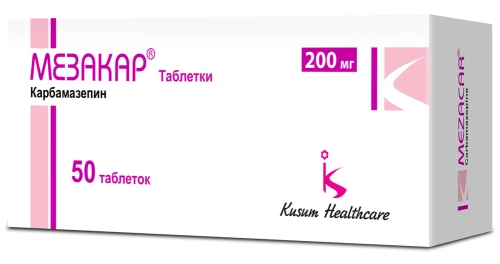МЕЗАКАР таблетки 200мг N50