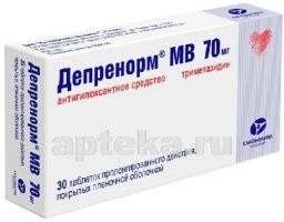 ДЕПРЕНОРМ МВ 0,07 таблетки N30