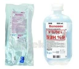 ВОЛЮВЕН раствор для инфузий 250мл 6% N30