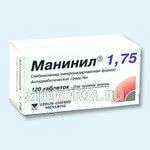 MANINIL 1,75 tabletkalari N120