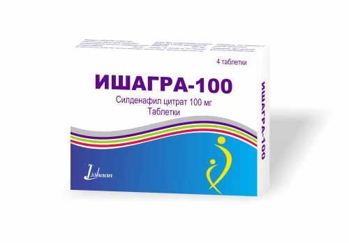 ISHAGRA 100 tabletkalari 100mg N4