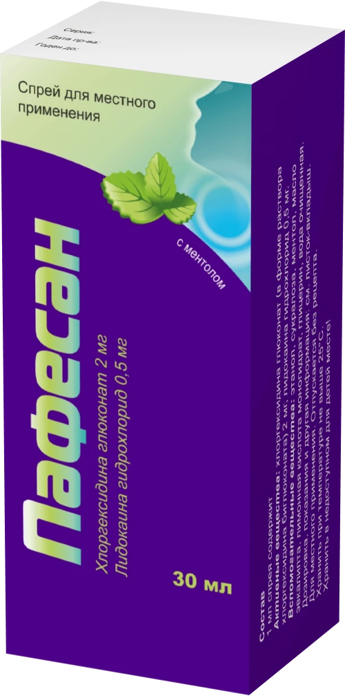 ПАФЕСАН спрей со вкусом ментола 30мл 2мг/0,5мг