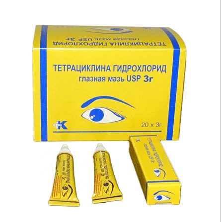 ТЕТРАЦИКЛИНА ГИДРОХЛОРИД мазь 3г 1%