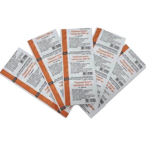 ПАРАЦЕТАМОЛ таблетки 200мг N6