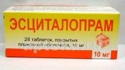 ЭСЦИТАЛОПРАМ 0,01 таблетки N28