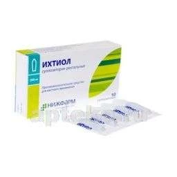 ИХТИОЛ 0,2 суппозитории ректальные N10