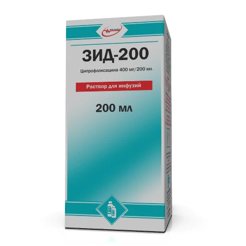 ЗИД 200 раствор для инфузий 100мл 400мг/100мл