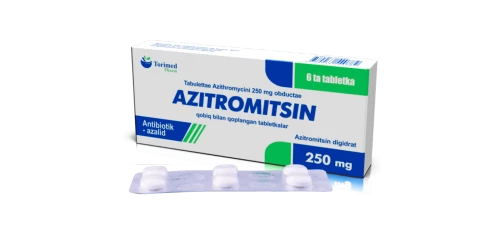 АЗИТРОМИЦИН таблетки 250мг N6