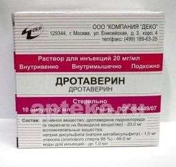 DROTAVERIN 0,02/ML eritma 2ml N10