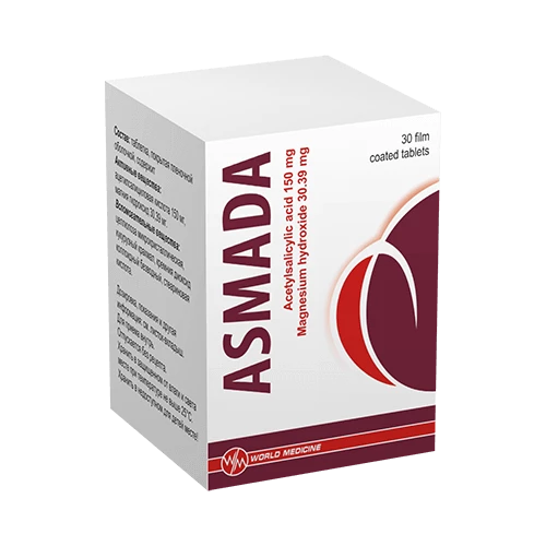 АСМАДА таблетки 150мг/30,39мг N100