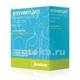 ФЛУИМУЦИЛ 0,6 таблетки N20