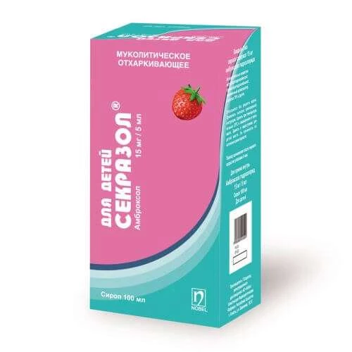 СЕКРАЗОЛ ПЕДИАТРИЧЕСКИЙ/СЕКРАЗОЛ сироп 100мл 15мг/5мл