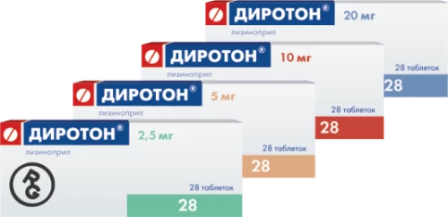 ДИРОТОН таблетки 20мг N28