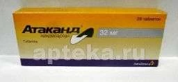 АТАКАНД 0,032 таблетки N28