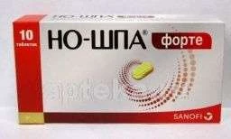 НО ШПА ФОРТЕ 0,08 таблетки N10