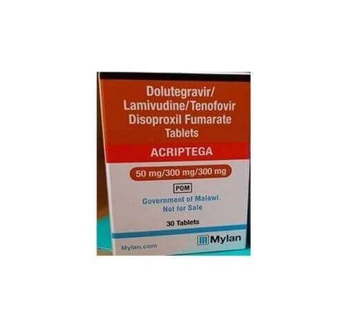 АКРИПТЕГА таблетки 50 мг/300 мг/300 мг N30