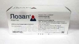 ЛОЗАП 0,1 таблетки N30