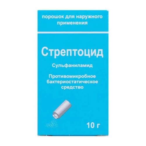 СТРЕПТОЦИД 10,0 порошок для наружного применения