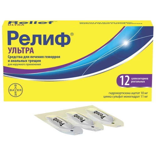 РЕЛИФ УЛЬТРА суппозитории N12