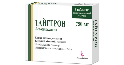 ТАЙГЕРОН таблетки 750мг N5
