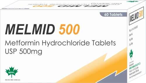 МЕТФОРМИН 500 таблетки 500мг N60