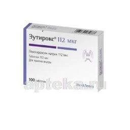 ЭУТИРОКС таблетки 112мкг N100