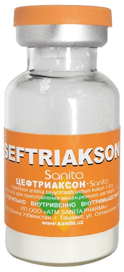 SEFTRIAKSON SANITA poroshok 1,0g N1